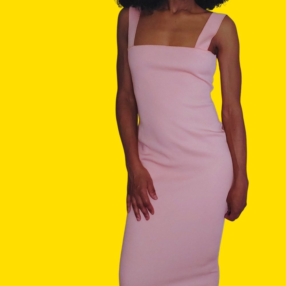 Missguided Peach Band Dress